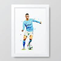 Manchester City | Phil Foden Art Print