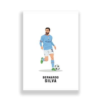 Manchester City Print | Bernardo Silva