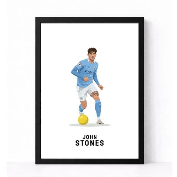 Manchester City Print | John Stones