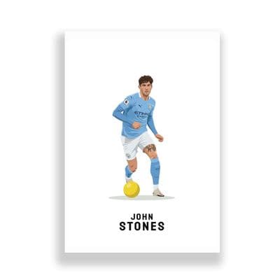 Manchester City Print | John Stones