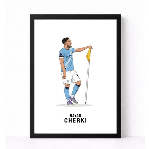Manchester City Print | Rayan Cherki