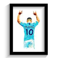 Manchester City | Sergio Aguero Art Print