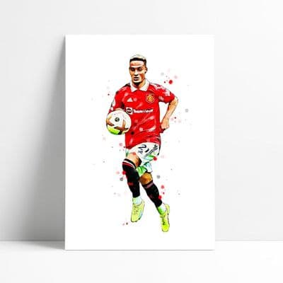 Manchester United | Antony Art Print