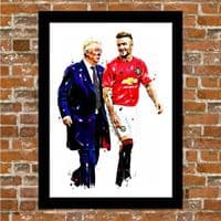 MANCHESTER UNITED - BECKHAM & FERGIE