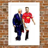 MANCHESTER UNITED - BECKHAM & FERGIE