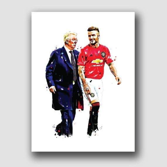 MANCHESTER UNITED - BECKHAM & FERGIE