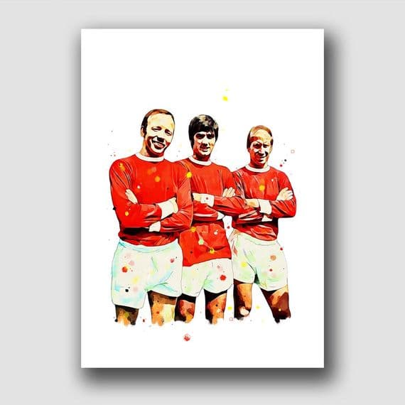 MANCHESTER UNITED - BEST, CHARLTON & STILES