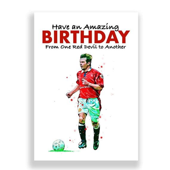 Manchester United Birthday Card | Brian McClair