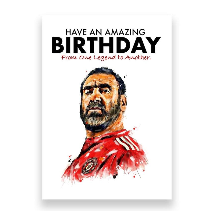Manchester United Birthday Card | Eric Cantona
