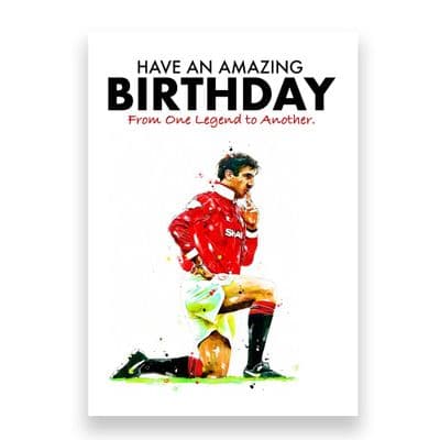 Manchester United Birthday Card | Eric Cantona (3)