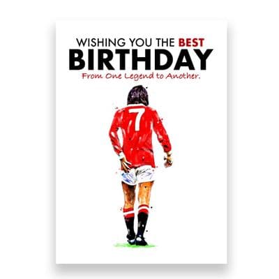 Manchester United Birthday Card | George Best