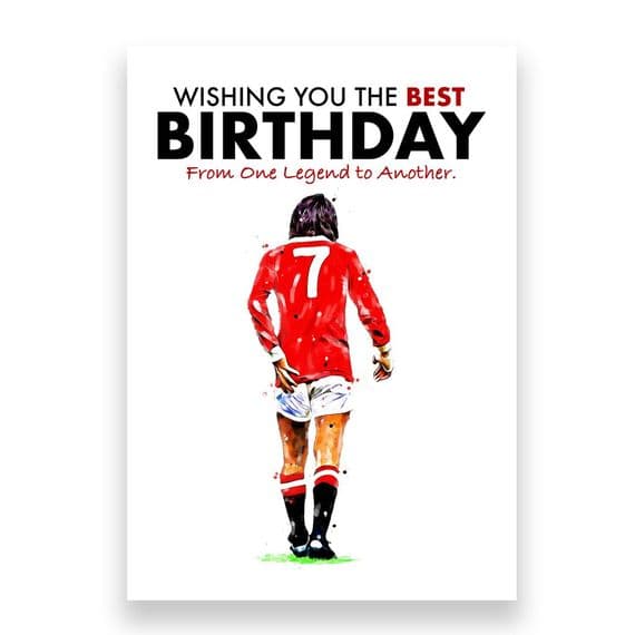 Manchester United Birthday Card | George Best