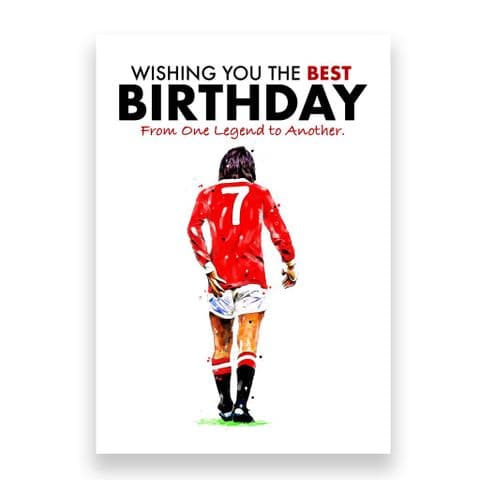 Manchester United Birthday Card | George Best