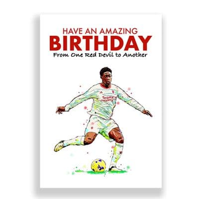 Manchester United Birthday Card | Kobbie Mainoo