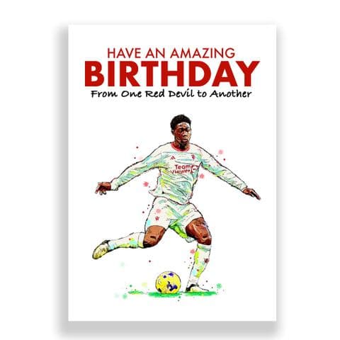 Manchester United Birthday Card | Kobbie Mainoo