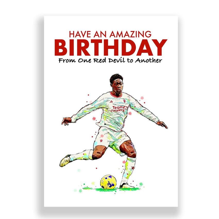 Manchester United Birthday Card | Kobbie Mainoo