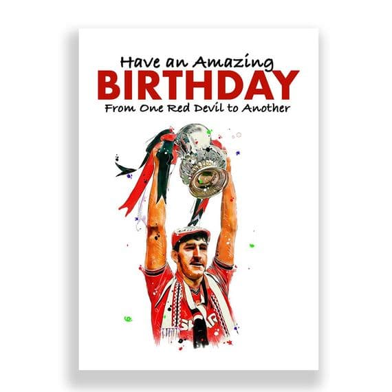 Manchester United Birthday Card | Normal Whiteside