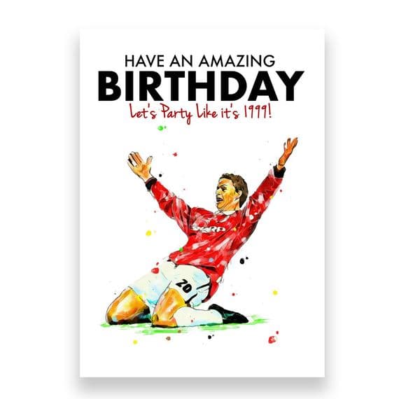 Manchester United Birthday Card | Ole Gunnar Solskjær