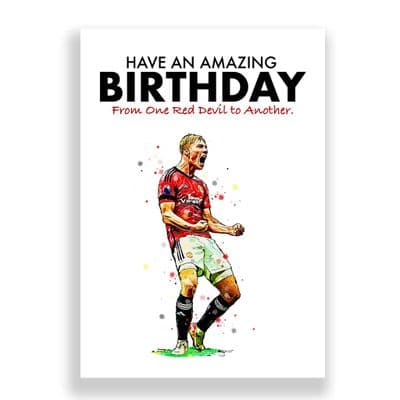 Manchester United Birthday Card | Rasmus Højlund