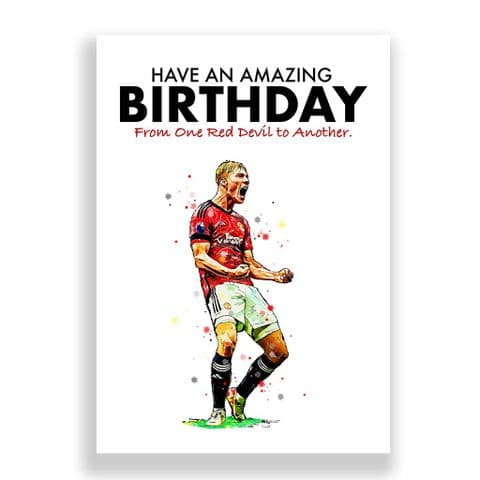 Manchester United Birthday Card | Rasmus Højlund