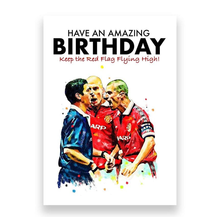 Manchester United Birthday Card | Roy Keane (1)
