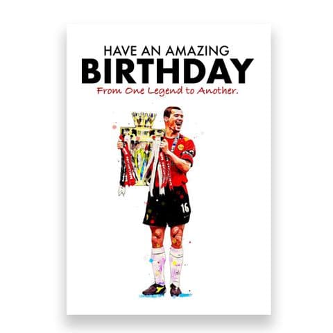 Manchester United Birthday Card | Roy Keane