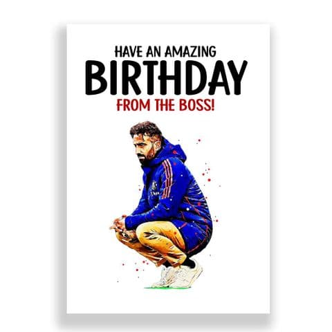 Manchester United Birthday Card |Ruben Amorim