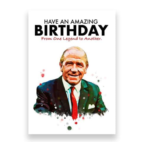 Manchester United Birthday Card | Sir Matt Busby