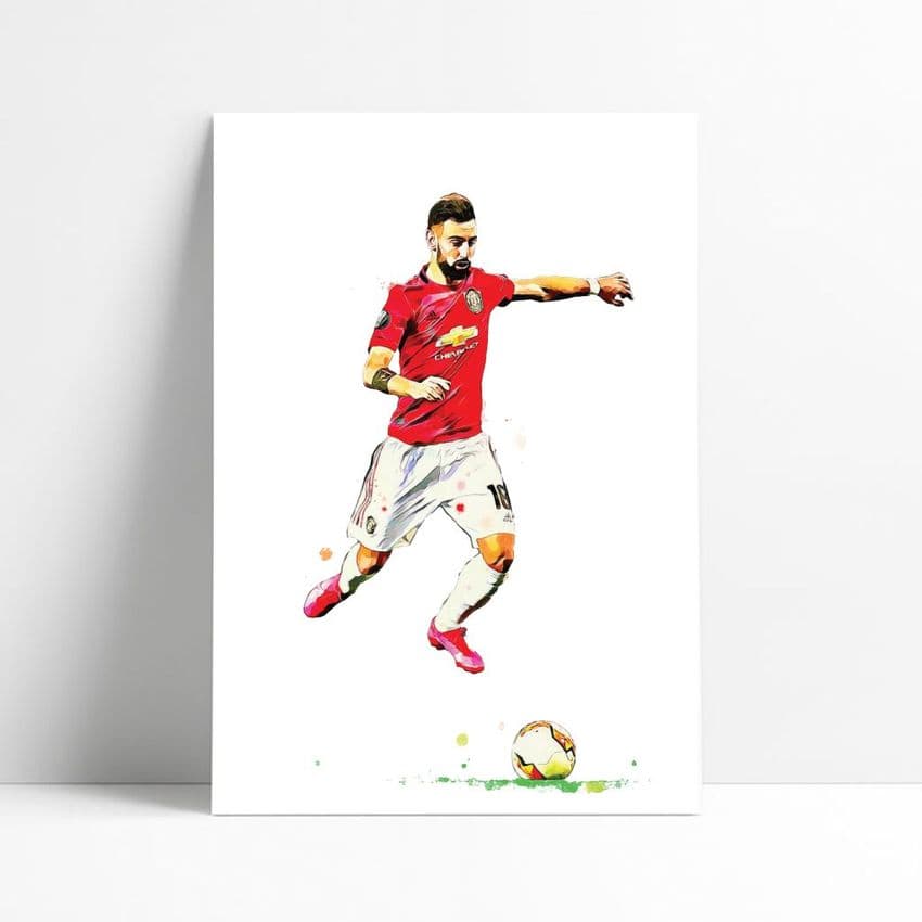Manchester United | Bruno Fernandes Art Print (2)