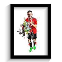 Manchester United | Bruno Fernandes Art Print (3)