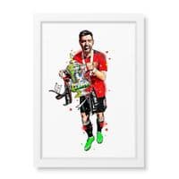 Manchester United | Bruno Fernandes Art Print (3)