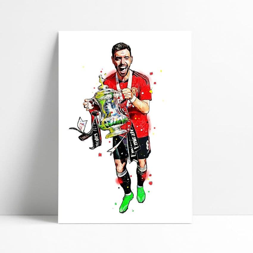 Manchester United | Bruno Fernandes Art Print (3)