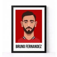 MANCHESTER UNITED | BRUNO FERNANDEZ  | MODERN ART PRINT