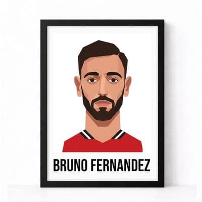 Manchester United | Bruno Fernandez Pop Art Print