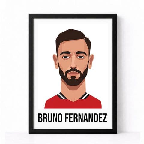 Manchester United | Bruno Fernandez Pop Art Print