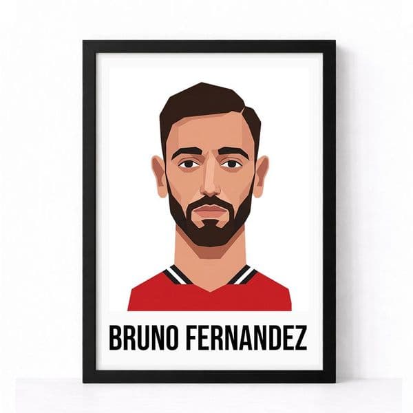 Manchester United | Bruno Fernandez Pop Art Print