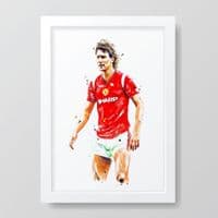 Manchester United | Bryan Robson Art Print