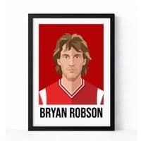 MANCHESTER UNITED | BRYAN ROBSON  | MODERN ART PRINT