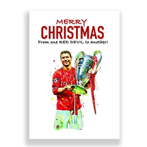 Manchester United Christmas Card | Cristiano Ronaldo