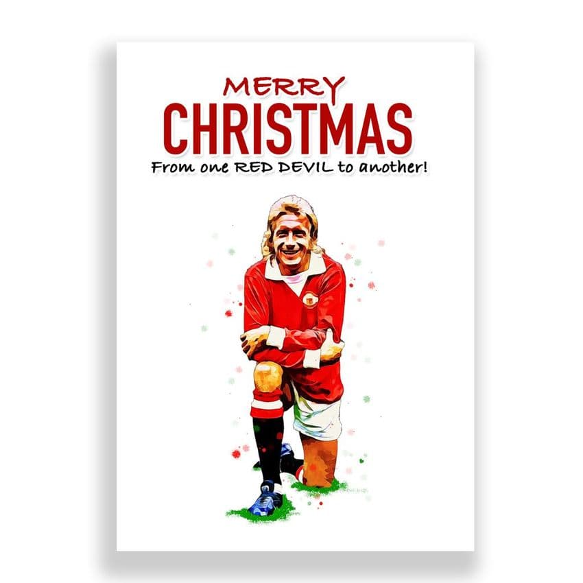 Manchester United Christmas Card | Dennis Law
