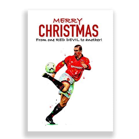 Manchester United Christmas Card | Eric Cantona