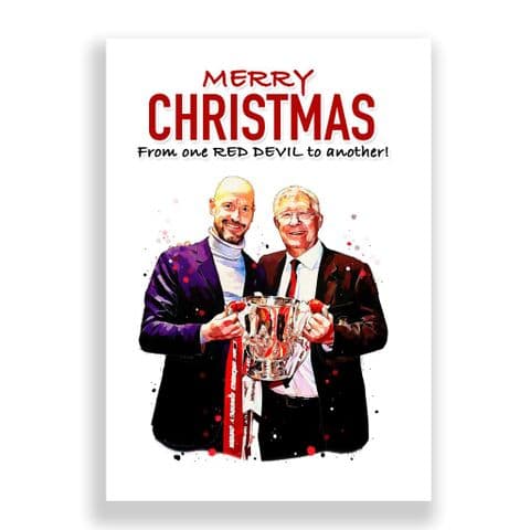 Manchester United Christmas Card | Erik Ten Hag | Sir Alex Ferguson