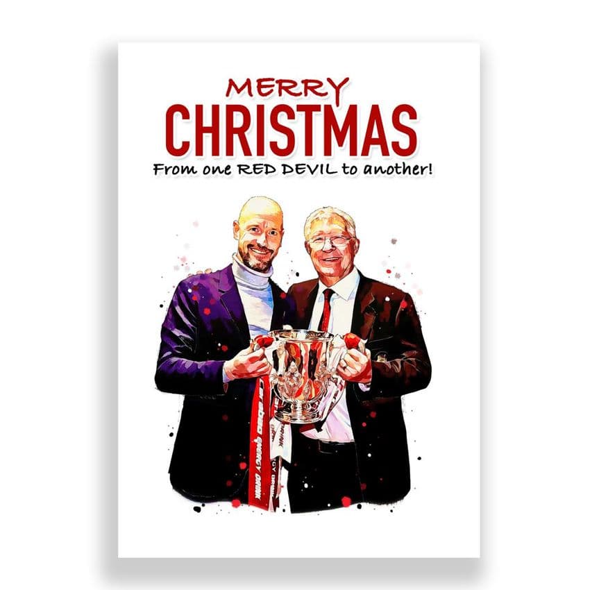 Manchester United Christmas Card | Erik Ten Hag | Sir Alex Ferguson
