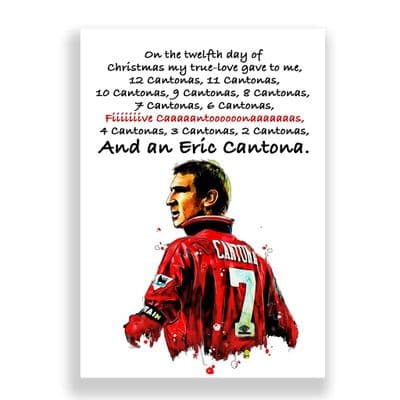 Manchester United Christmas Card | Five Cantonas