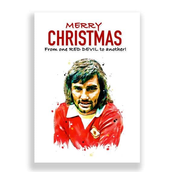 Manchester United Christmas Card | George Best