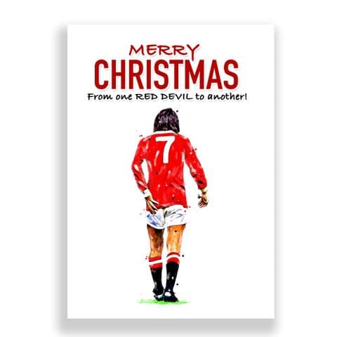 Manchester United Christmas Card | George Best Art