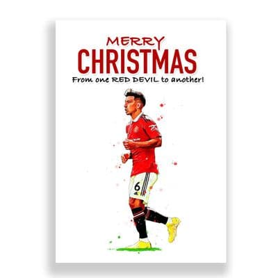 Manchester United Christmas Card | Lisandro Martinez