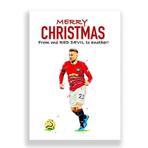 Manchester United Christmas Card | Luke Shaw