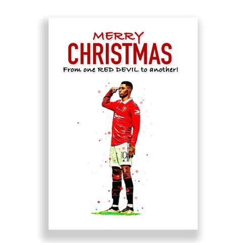 Manchester United Christmas Card | Marcus Rashford