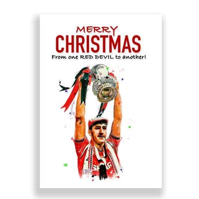 Manchester United Christmas Card | Norman Whiteside